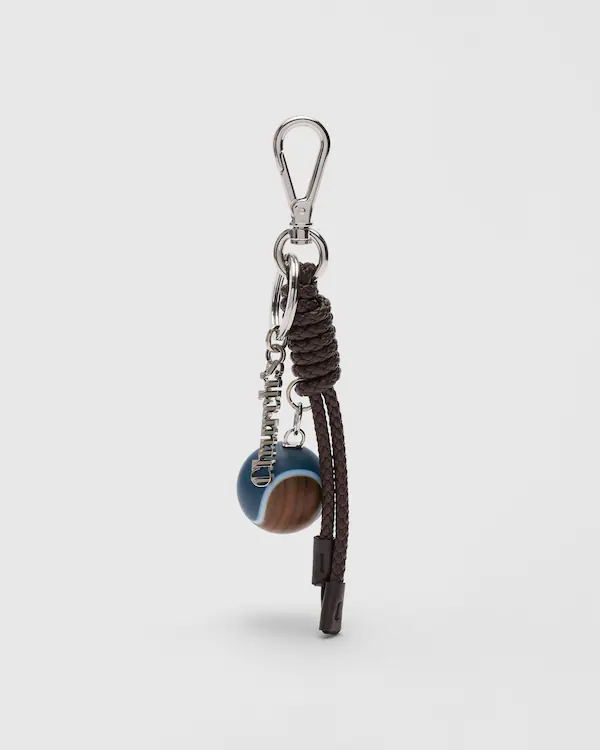 Charm Tennis Charm in Nappa Leather and Resin