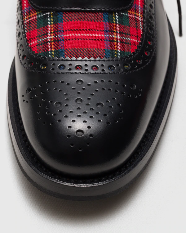 Ghillie Polished Fumé Leather and Wool Ghillies