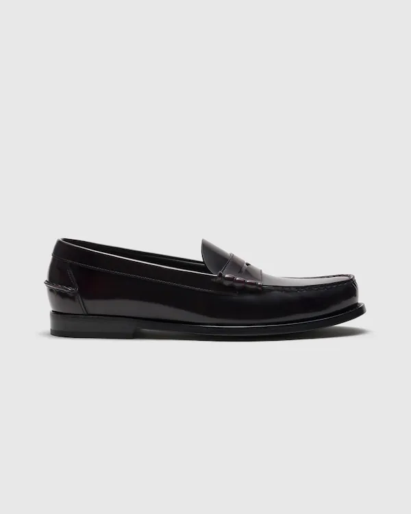 Rowley Polished Fumé Leather Loafer