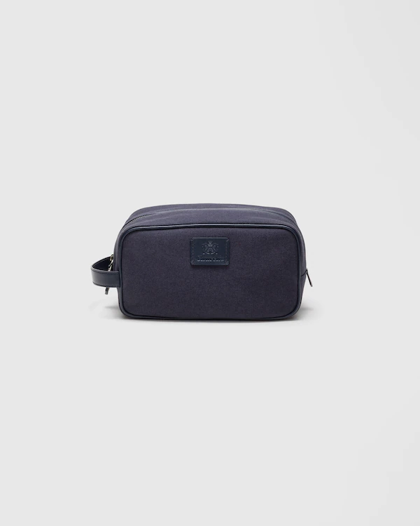 Devon Canvas and Leather Pouch